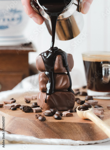 Chocolate covered Marshmallows with Chocolate