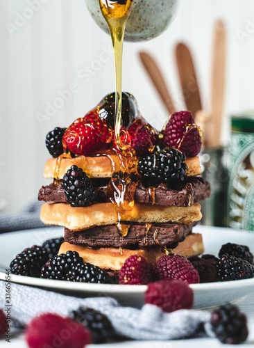Syrup Pour over Waffles