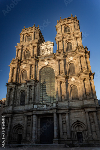 Rennes in the Britanny region of France in late spring with historical buildings