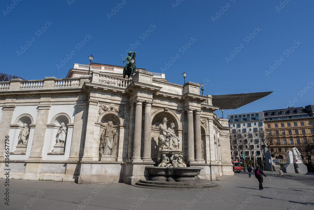 Obraz premium Vienna operahouse in Spring