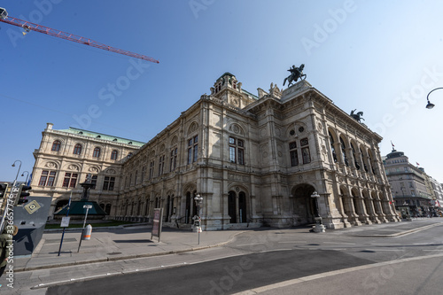 Vienna operahouse in Spring photo