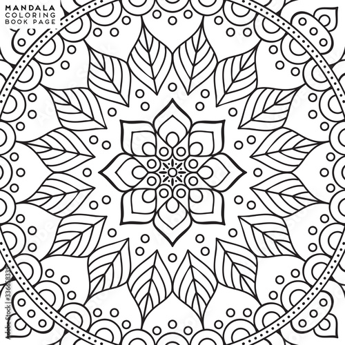 Mandala Coloring Illustration