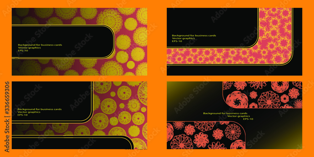 Fototapeta premium Abstract template for flyer or business card.