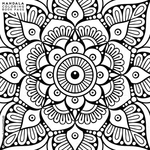 Mandala Coloring Illustration