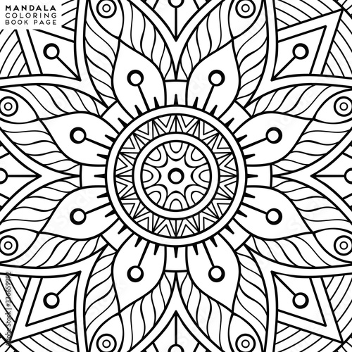 Mandala Coloring Illustration