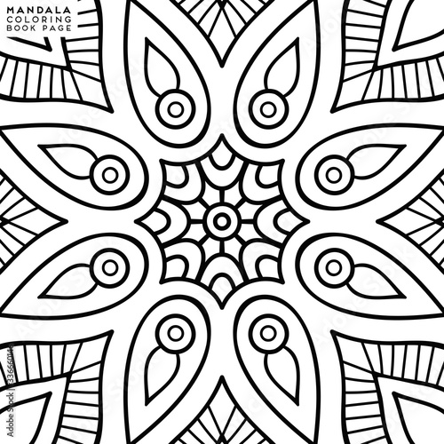 Mandala Coloring Illustration