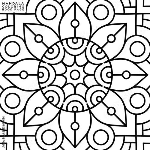Mandala Coloring Illustration