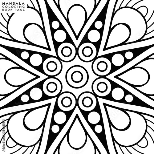 Mandala Coloring Illustration
