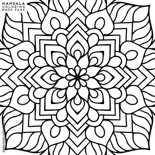Mandala Coloring Illustration