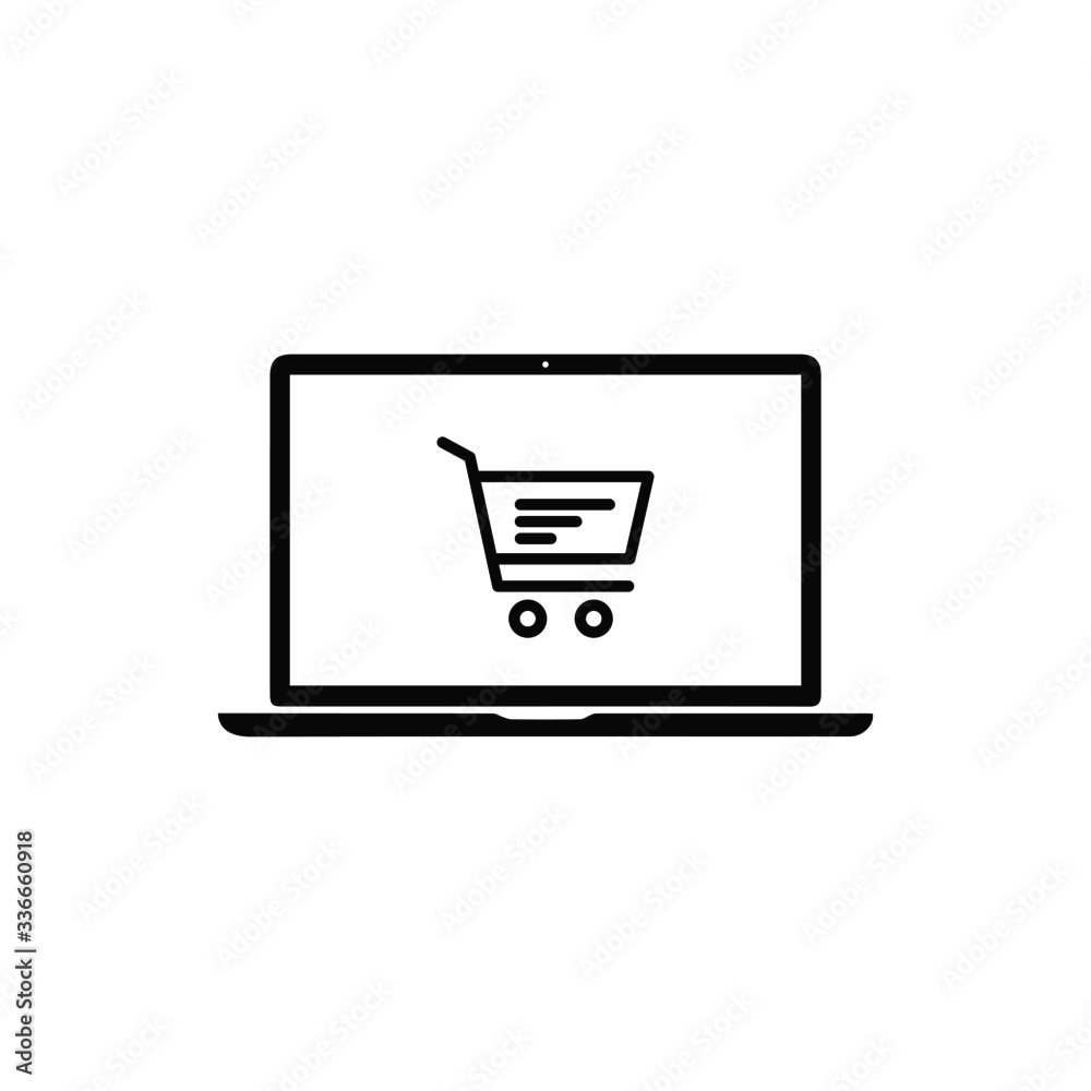 online shopping vector isolated icon online shopping vector isolated icon