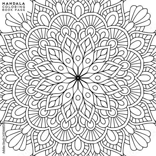 Mandala Coloring Illustration