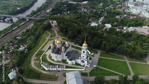  Assumption Cathedral. the main temple in Vladimir. Aerial view