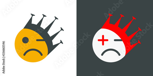 Entrance is only in a mask. Warning sign vector for use to notice to people or visiter beware and wear face mask before enter the area to protect covid-19 corona and other virus