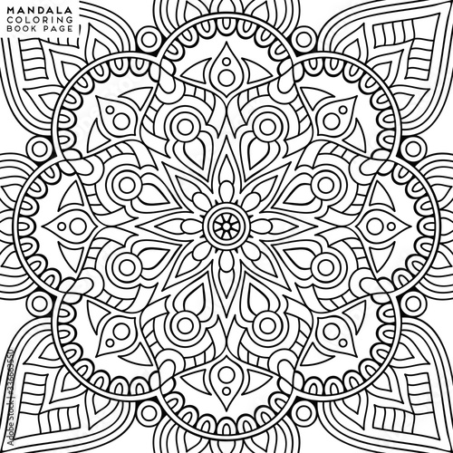 Mandala Coloring Illustration