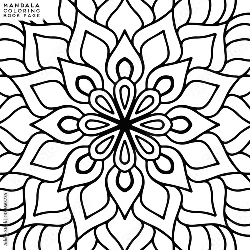 Mandala Coloring Illustration