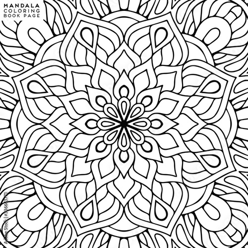 Mandala Coloring Illustration