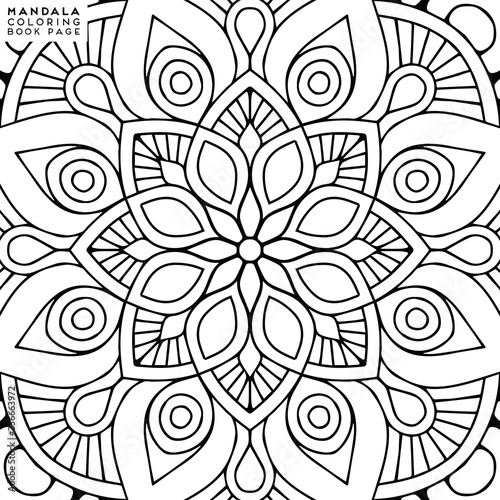Mandala Coloring Illustration