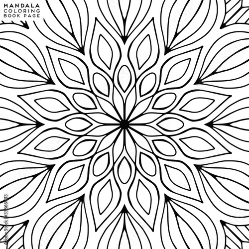 Mandala Coloring Illustration