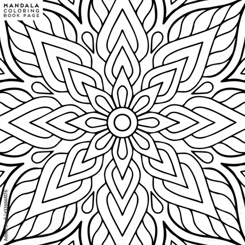 Mandala Coloring Illustration