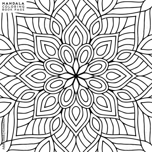 Mandala Coloring Illustration