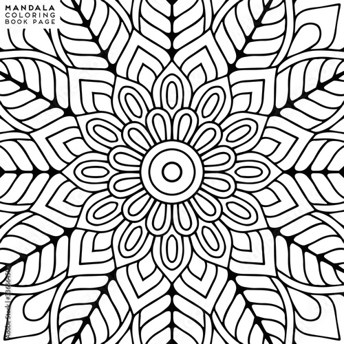 Mandala Coloring Illustration