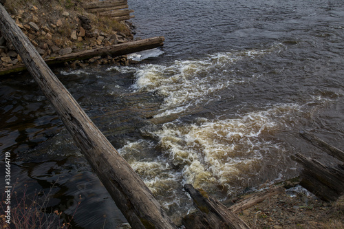 old bridge over the river