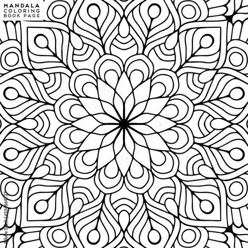 Mandala Coloring Illustration