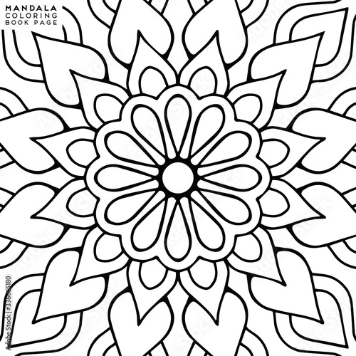 Mandala Coloring Illustration