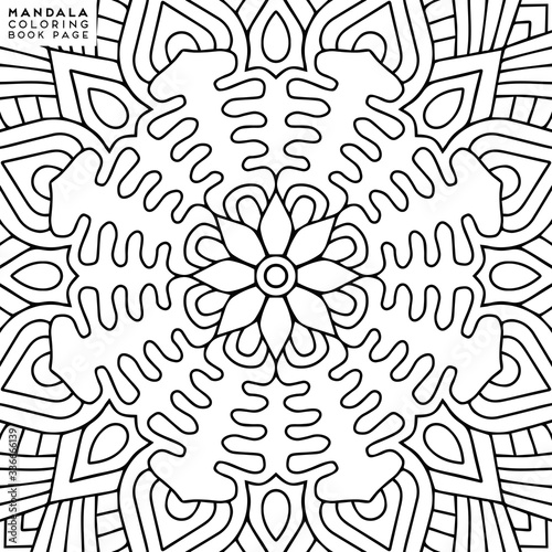 Mandala Coloring Illustration