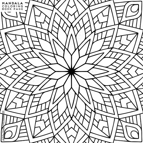 Mandala Coloring Illustration