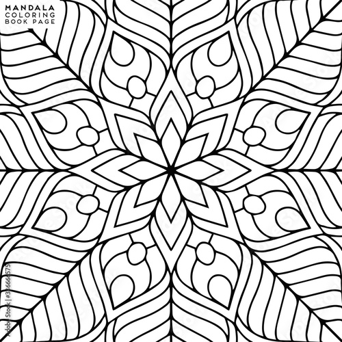 Mandala Coloring Illustration