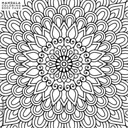 Mandala Coloring Illustration