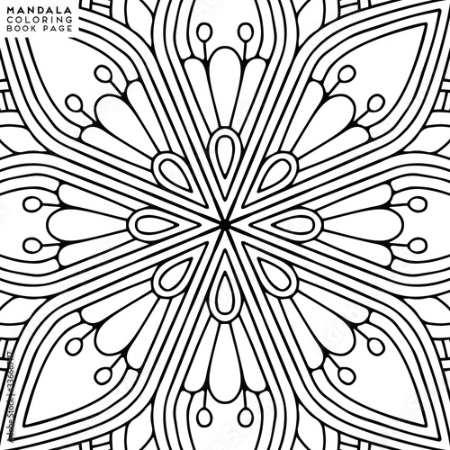 Mandala Coloring Illustration