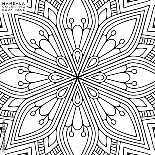 Mandala Coloring Illustration
