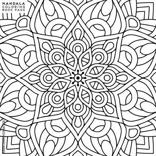 Mandala Coloring Illustration