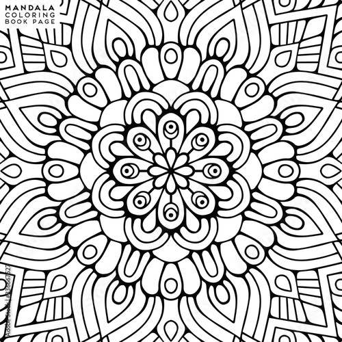 Mandala Coloring Illustration