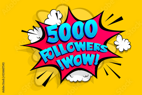 5000 followers thank you for media like