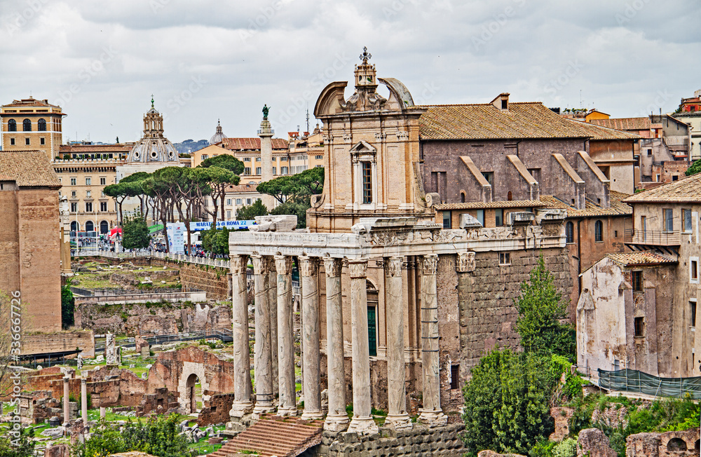 Ancient Rome and Roman Forum, majestic, beautiful and seeped in cultural heritage
