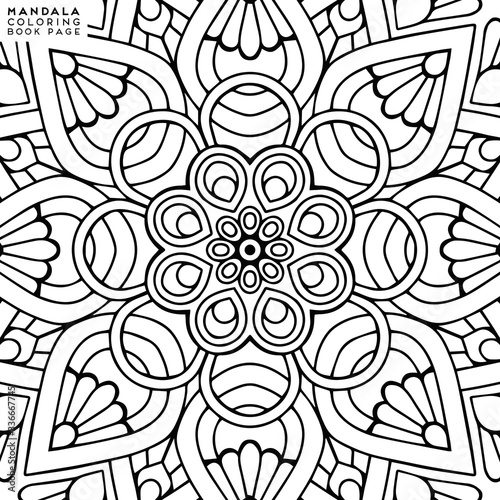 Mandala Coloring Illustration