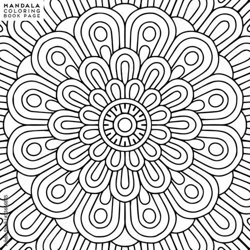 Mandala Coloring Illustration