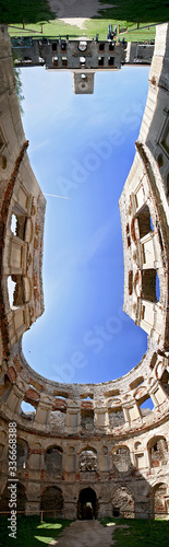 Ruin of Polish Mannerist castle 