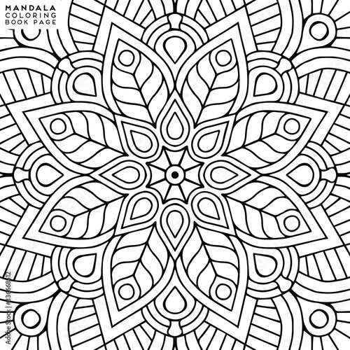 Mandala Coloring Illustration
