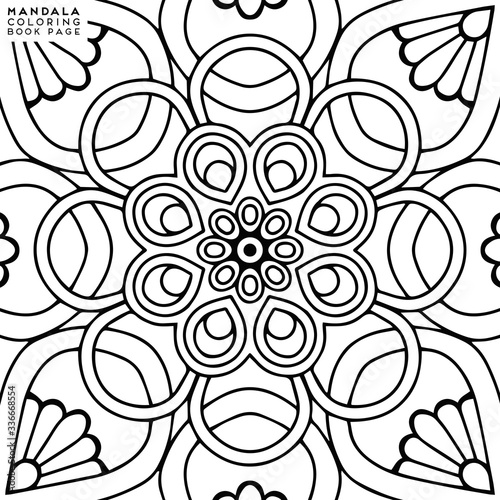 Mandala Coloring Illustration