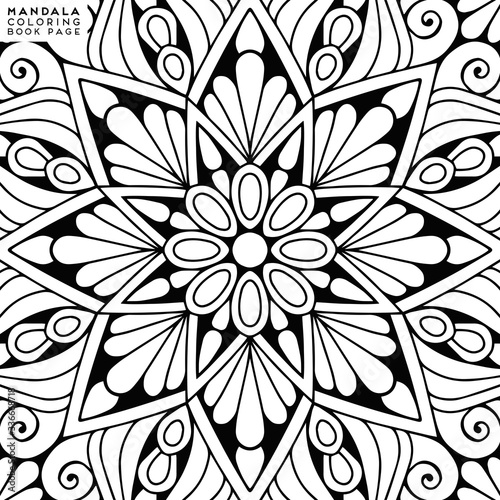 Mandala Coloring Illustration