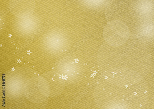 金色の桜イメージ背景