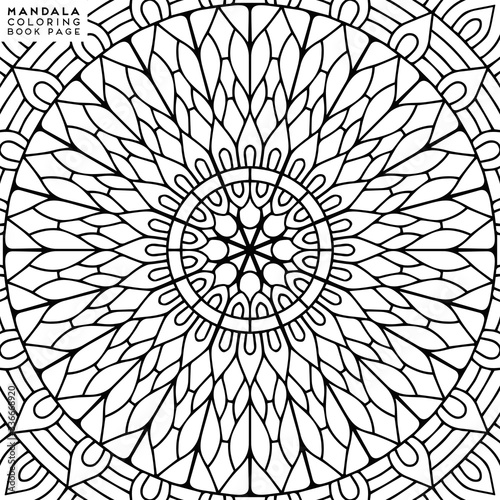 Mandala Coloring Illustration