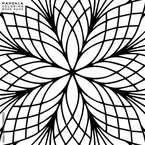 Mandala Coloring Illustration