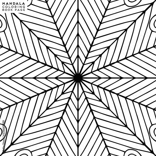 Mandala Coloring Illustration