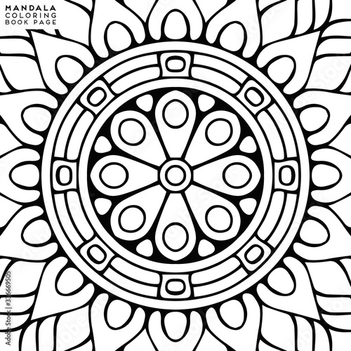 Mandala Coloring Illustration
