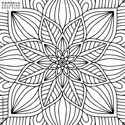 Mandala Coloring Illustration